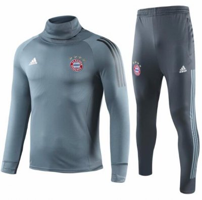Bayern Munich 2018/19 Grey Champions League Training Suit (Sweat Shirt+Trouser)