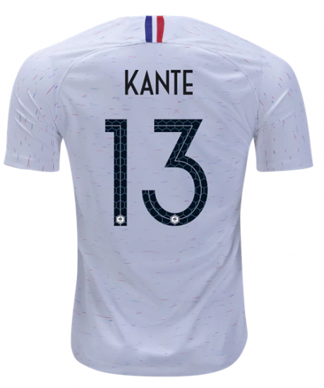 France 2018 World Cup Away N'Golo Kante Shirt Soccer Jersey - Click Image to Close