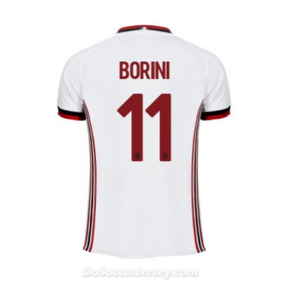 AC Milan 2017/18 Away Borini #11 Shirt Soccer Jersey