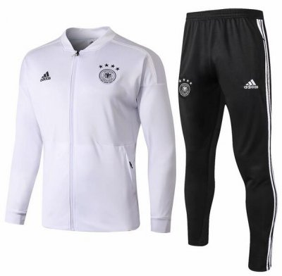 Germany 2018/19 White Training Suit (Jacket+Trouser)