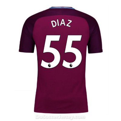 Manchester City 2017/18 Away Diaz #55 Shirt Soccer Jersey