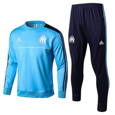 Olympique Marseille 2017/18 Blue Training Suits(O’Neck Shirt+Trouser)