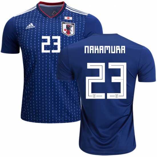 Japan 2018 World Cup KOSUKE NAKAMURA 23 Home Shirt Soccer Jersey - Click Image to Close