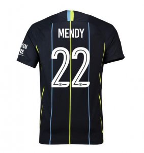 Manchester City 2018/19 Mendy 22 UCL Cup Away Shirt Soccer Jersey