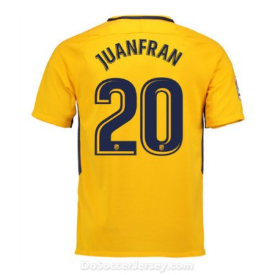Atlético de Madrid 2017/18 Away Juanfran #20 Shirt Soccer Jersey