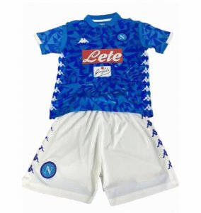 Napoli 2018/19 Home Kids Soccer Jersey Kit Children Shirt + Shorts