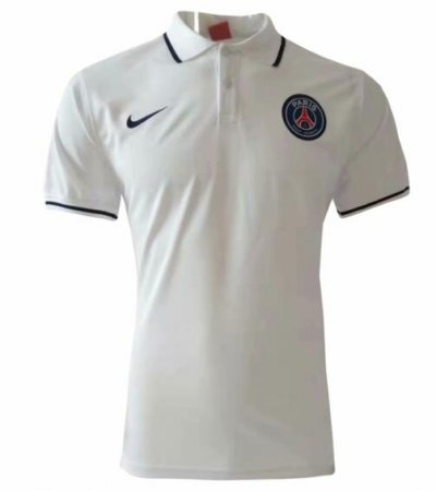 PSG 2019/2020 White Polo Shirt
