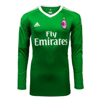 AC Milan 2017/18 Green Goalkeeper Long Sleeved Shirt Soccer Jersey