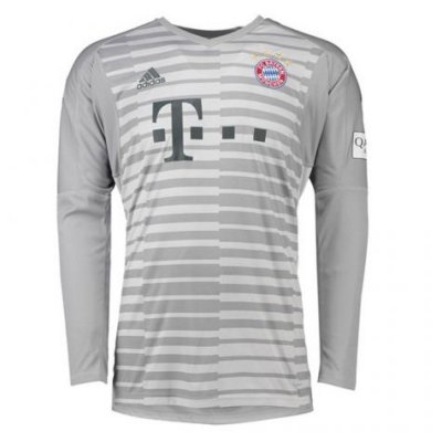 Bayern Munich 2018/19 Grey Long Sleeve Goalkeeper Shirt Soccer Jersey