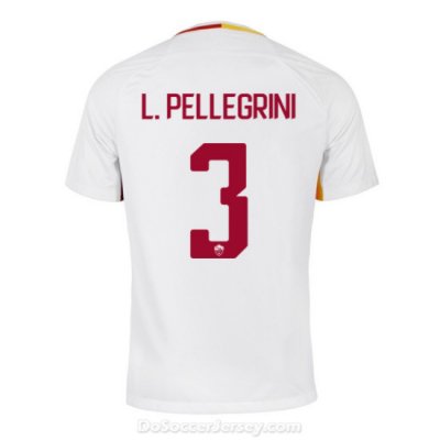 AS ROMA 2017/18 Away L. PELLEGRINI #3 Shirt Soccer Jersey