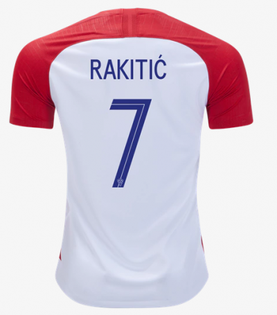 Croatia 2018 World Cup Home Ivan Rakitic Shirt Soccer Jersey