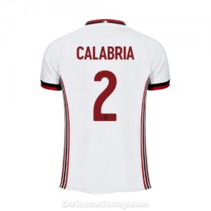 AC Milan 2017/18 Away Calabria #2 Shirt Soccer Jersey