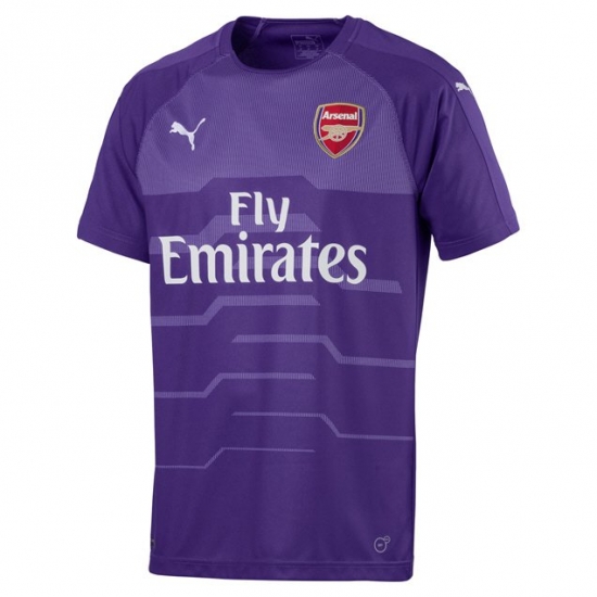 Arsenal 2018/19 Purple Goalkeeper Shirt Soccer Jersey - Click Image to Close