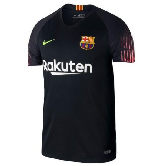 Barcelona 2018/19 Black Goalkeeper Shirt Soccer Jersey - Click Image to Close