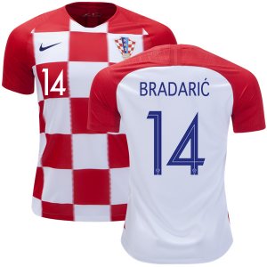 Croatia 2018 World Cup Home FILIP BRADARIC 14 Shirt Soccer Jersey