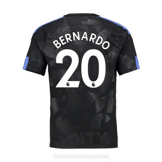 Manchester City 2017/18 Third Bernardo #20 Shirt Soccer Jersey - Click Image to Close