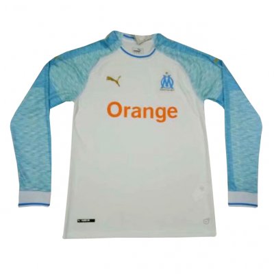 Olympique de Marseille 2018/19 Home Long Sleeve Shirt Soccer Jersey