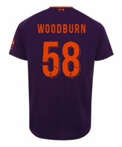 Liverpool 2018/19 BEN WOODBURN 58 UCL Away Shirt Soccer Jersey