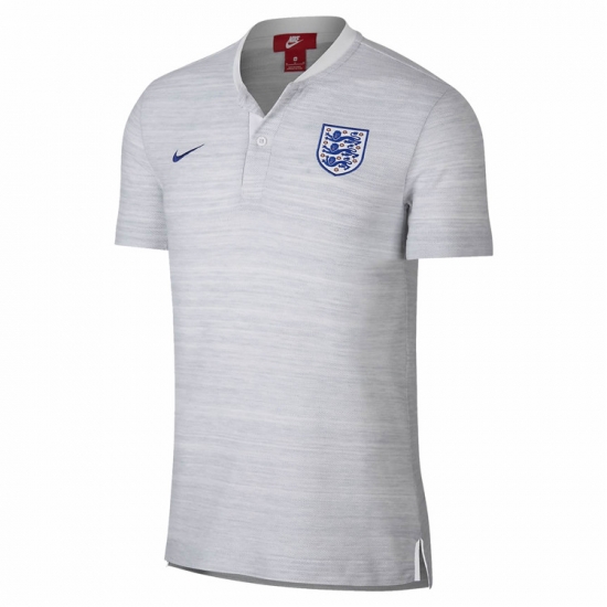 England 2018 World Cup White Round Neck Polo Shirts - Click Image to Close