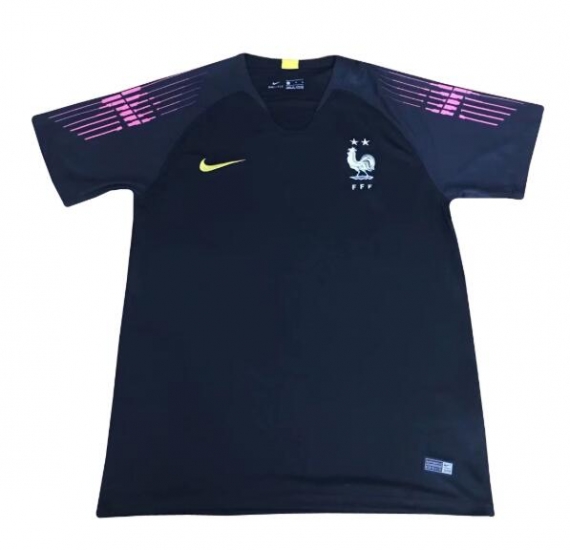 France 2018 World Cup Black Goalkeeper Shirt Soccer Jersey - Click Image to Close