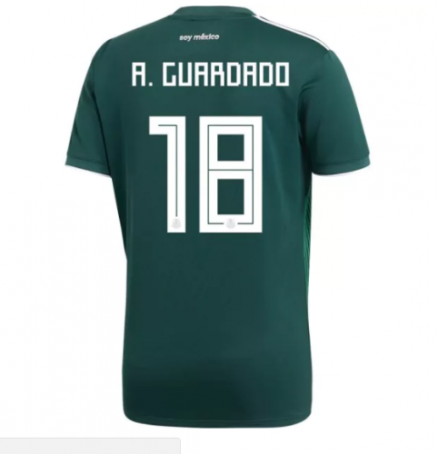 Mexico 2018 World Cup Home Andrés Guardado Shirt Soccer Jersey