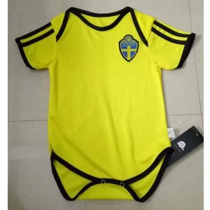 Sweden 2018 World Cup Home Infant Shirt Soccer Jersey Little Kids