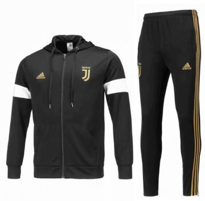 Juventus 2018/19 Black Training Suit (Hoodie Jacket+Trouser)