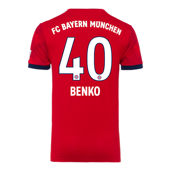 Bayern Munich 2018/19 Home 40 Benko Shirt Soccer Jersey - Click Image to Close