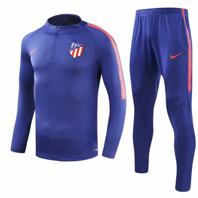 Atletico Madrid 2018/19 Blue Training Suit (Shirt+Trouser)