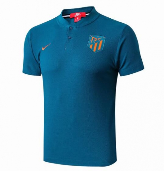 Atletico Madrid 2019/2020 Blue Polo Shirt - Click Image to Close