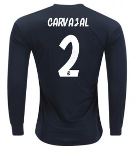 Carvajal Real Madrid 2018/19 Away Long Sleeve Shirt Soccer Jersey