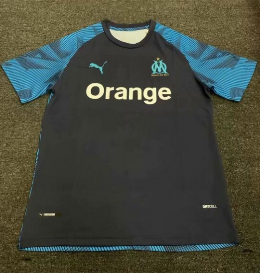 Marseilles 2019/20 Black Blue Training Shirt - Click Image to Close