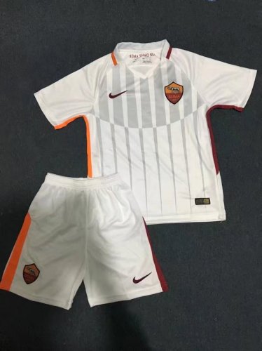 AS Roma 2017/18 Away Kids Soccer Jersey Kit Children Shirt And Shorts