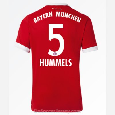 Bayern Munich 2017/18 Home Hummels #5 Shirt Soccer Jersey