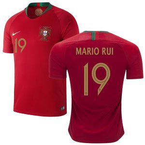 Portugal 2018 World Cup MARIO RUI 19 Home Shirt Soccer Jersey