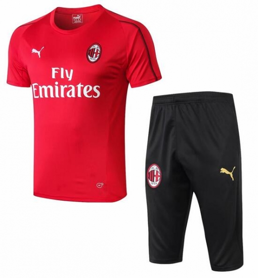 AC Milan 2018/19 Red Short Training Suit - Click Image to Close