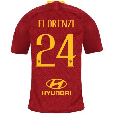AS Roma 2018/19 FLORENZI 24 Home Shirt Soccer Jersey