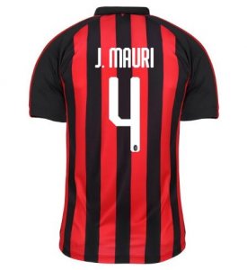 AC Milan 2018/19 J. MAURI 4 Home Shirt Soccer Jersey