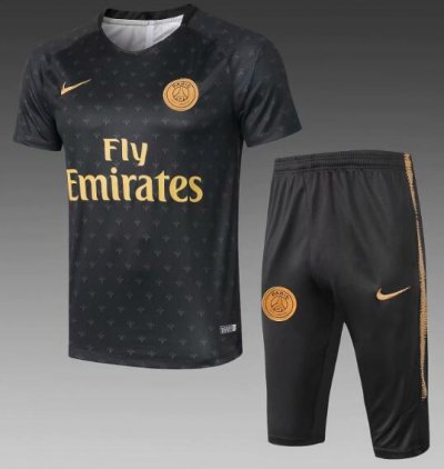 PSG 2018/19 Black Gold Short Training Suit