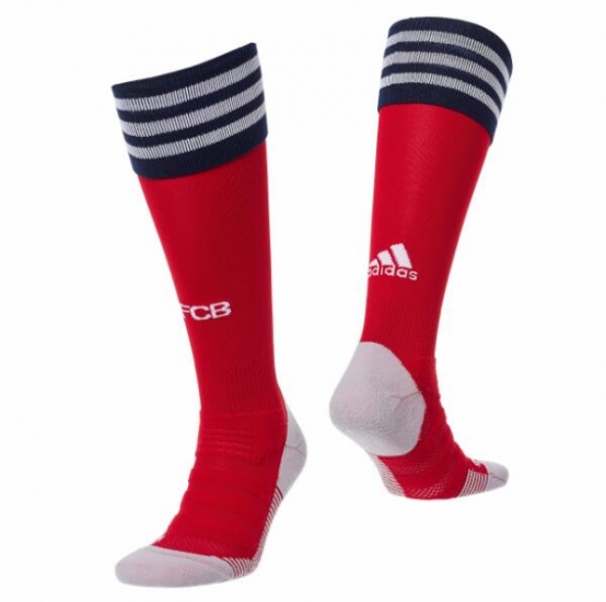 Bayern Munich 2018/19 Home Red Soccer Socks - Click Image to Close