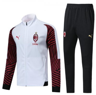 AC Milan 2018/19 White Training Suit (Jacket+Trouser)