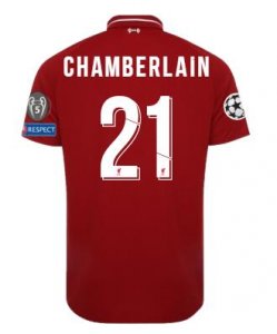 Liverpool 2018/19 Home CHAMBERLAIN Shirt UCL Soccer Jersey