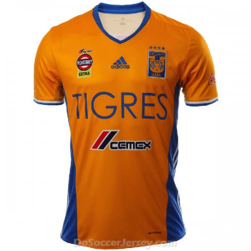 Tigres UANL 2016/17 Home Shirt Soccer Jersey