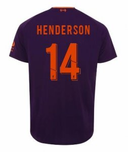 Liverpool 2018/19 JORDAN HENDERSON 14 UCL Away Shirt Soccer Jersey