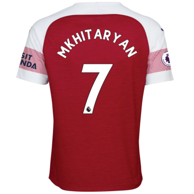 Arsenal 2018/19 Henrikh Mkhitaryan 7 Home Shirt Soccer Jersey