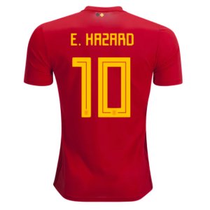 Belgium 2018 World Cup Home Eden Hazard #10 Shirt Soccer Jersey