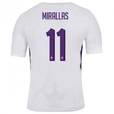 Fiorentina 2018/19 MIRALLAS 11 Away Shirt Soccer Jersey