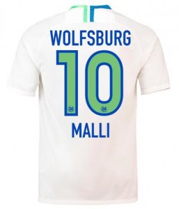 VfL Wolfsburg 2018/19 MALLI 10 Away Shirt Soccer Jersey