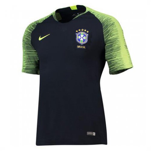Brazil 2018 Blue Stripe Training Shirt