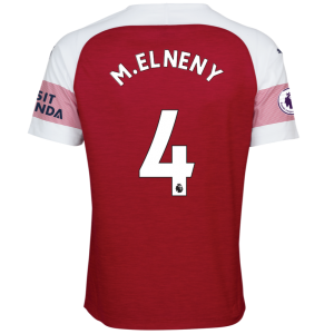 Arsenal 2018/19 Mohamed Elneny 4 Home Shirt Soccer Jersey